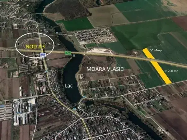 Oportunitate teren intravilan Moara Vlăsiei, Ilfov - 11.200 mp lângă Autostrada A3 - imaginea 3